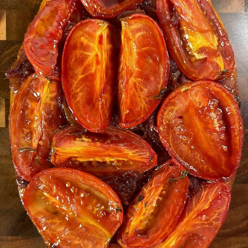 Tomato tarte tatin